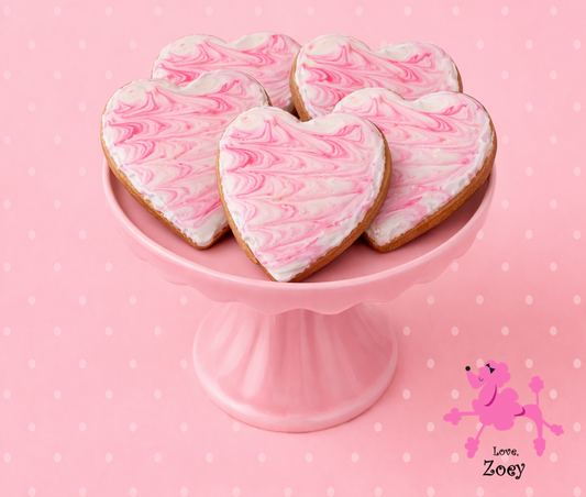 Hearts 4" Cookie - Frosted