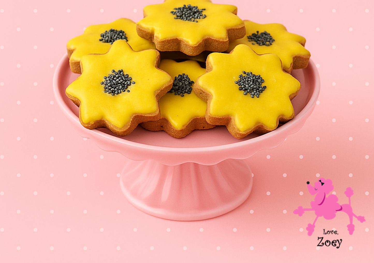 Sunflower 4" Cookie - Frosted